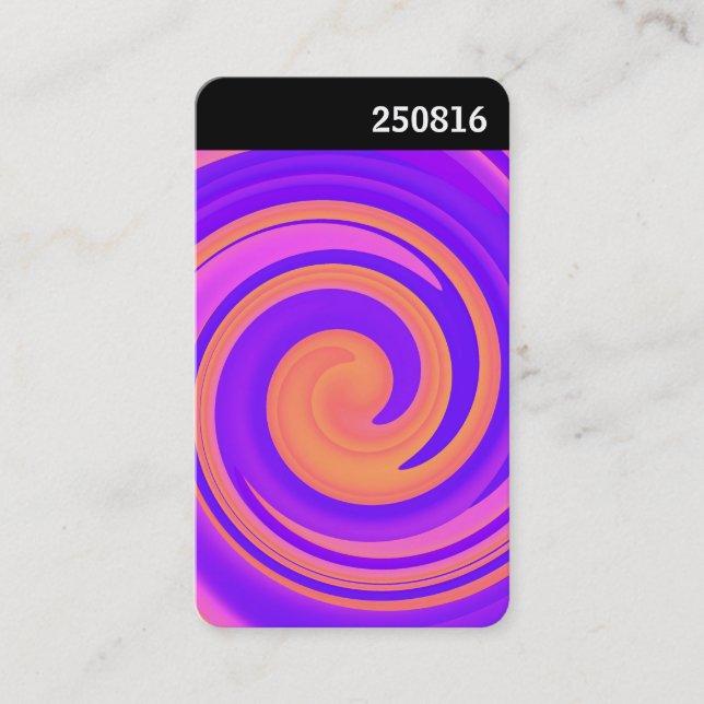 V Header - Abstract Swirl 250816 - 01c Business Card (Front)