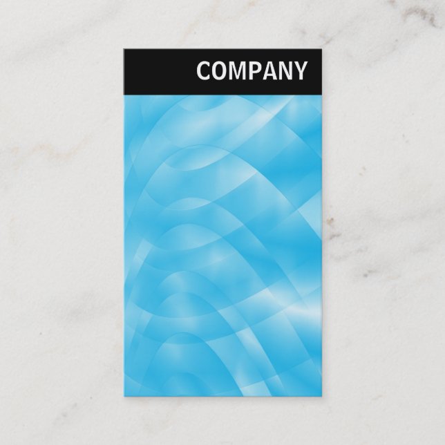 V Header - Blue Curves Business Card (Front)
