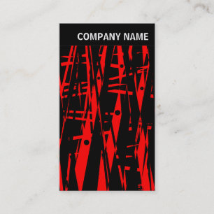 V Header - Image - Abstract in Red and Black Business Card