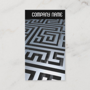 V Header - Metal Maze Business Card