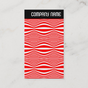 V Header - Op Art Lines and Spheres Business Card