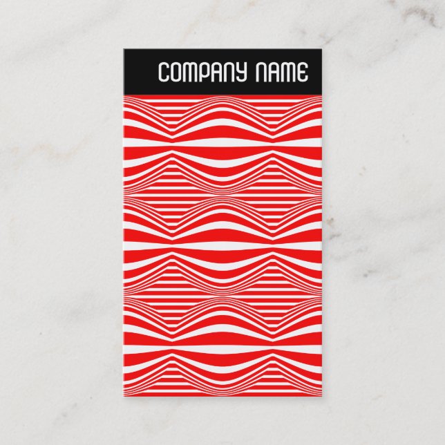 V Header - Op Art Lines and Spheres Business Card (Front)