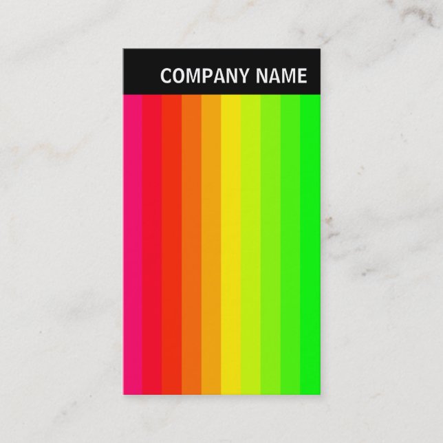 V Header - Photo - Colour Bars 02 Business Card (Front)