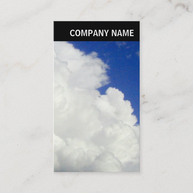 V Header - Photo - Cumulous Clouds Business Card (Front)