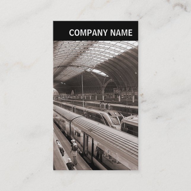 V Header - Photo - Paddington Station London Business Card (Front)
