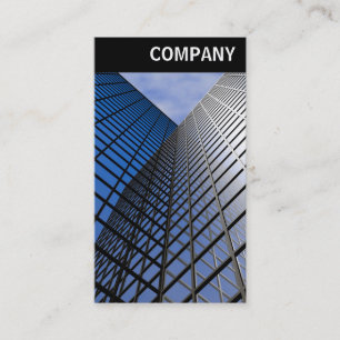 V Header - Reflective Office Block Business Card