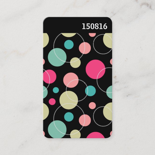 V Header - Spots & Circles 150816 Business Card (Front)