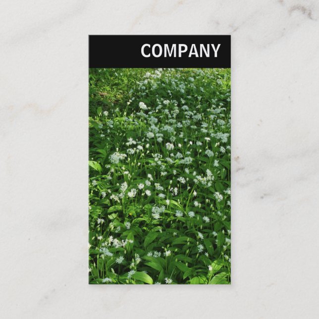 V Header - Woodland Flowers Business Card (Front)