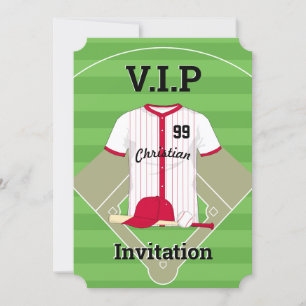 V.I.P Baseball Birthday Invitation