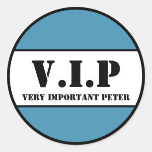 V.I.P CLASSIC ROUND STICKER