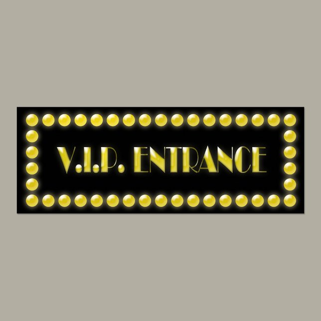 V.I.P. Entrance Sign Hollywood Lights (Creator Uploaded)