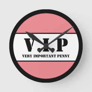 V.I.P ROUND CLOCK