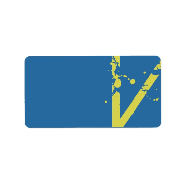 V Initial Collection Matching Return Address Label (Front)