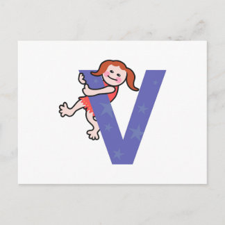 V is for.... postcard