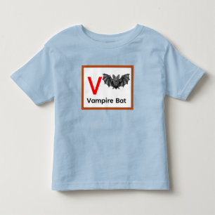 V is for Vampire Bat Toddler T-Shirt