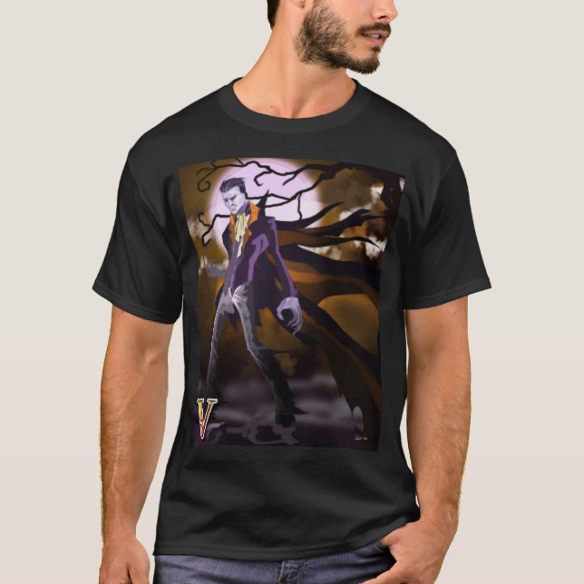 V is For Vampire T-Shirt (Front)
