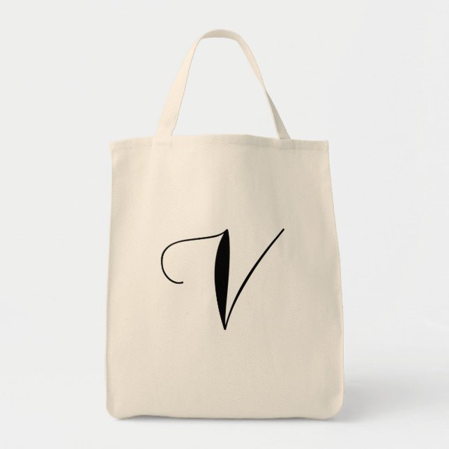 V is for Vegan Tote Bag (Front)
