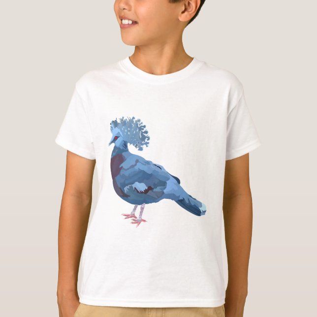 V is for Victoria Crowned Pigeon T-Shirt (Front)