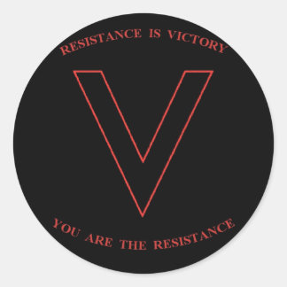 V is for Victory Sticker