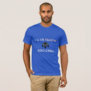 V is for Video Games White Version T-Shirt