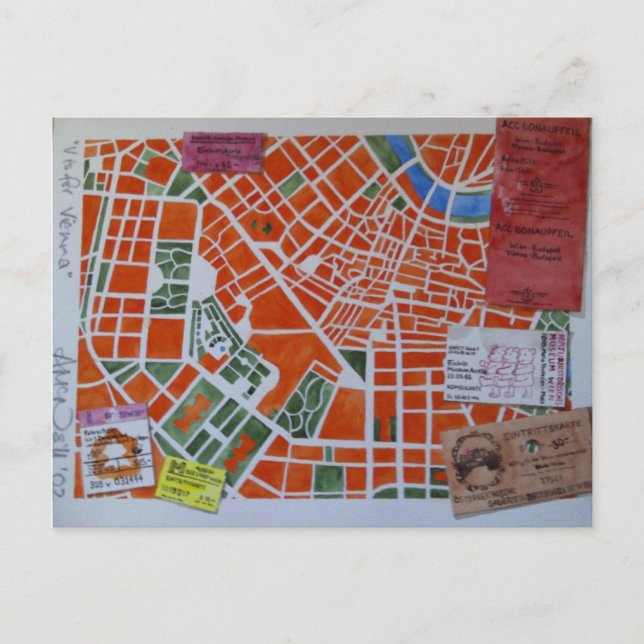 V is for Vienna postcard (Front)