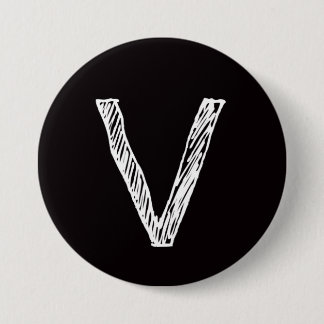 V is for Virtuous 7.5 Cm Round Badge