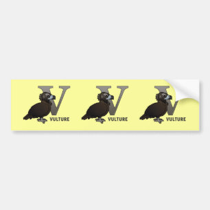 V is for Vulture Bumper Sticker