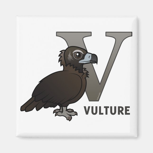 V is for Vulture Magnet (Front)