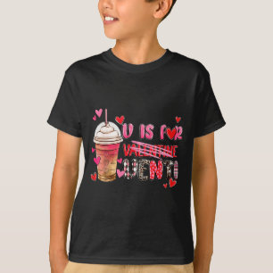 V Is Not For Valentine But Venti Coffee Happy Vale T-Shirt