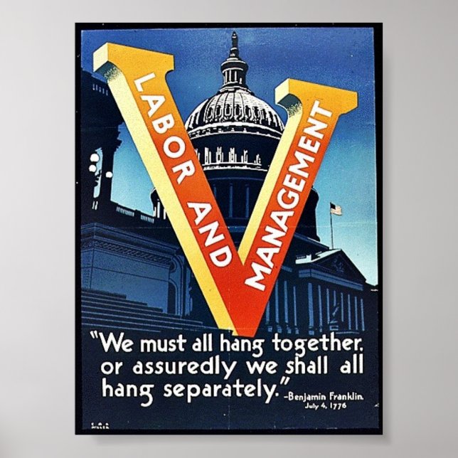 V Labour And Management Poster (Front)