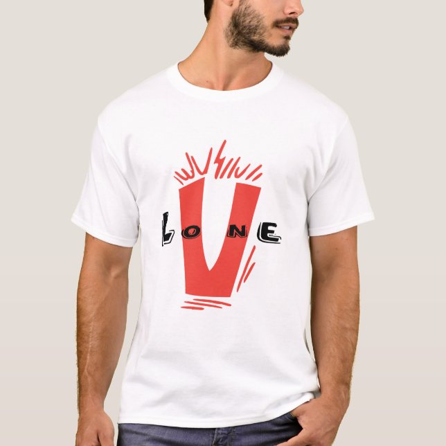 V lone Essential T-Shirt (Front)