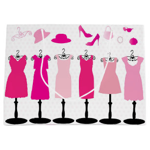V Pink Dress - Gift Bag