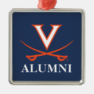 V Sabre Alumni Metal Tree Decoration