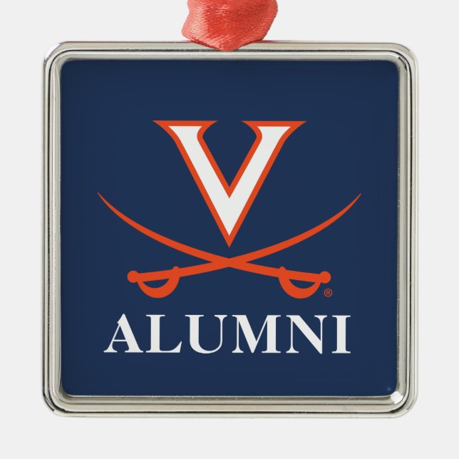 V Sabre Alumni Metal Tree Decoration (Front)