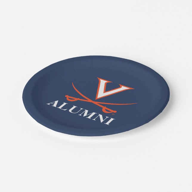 V Sabre Alumni Paper Plate (Angled)