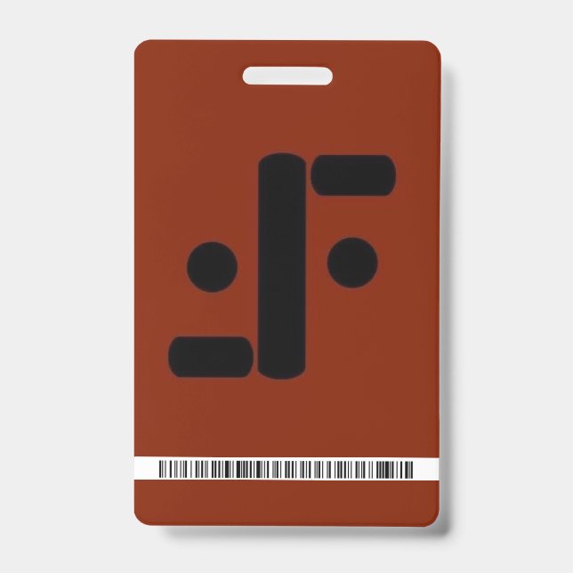 V security badge ID badge (Front)
