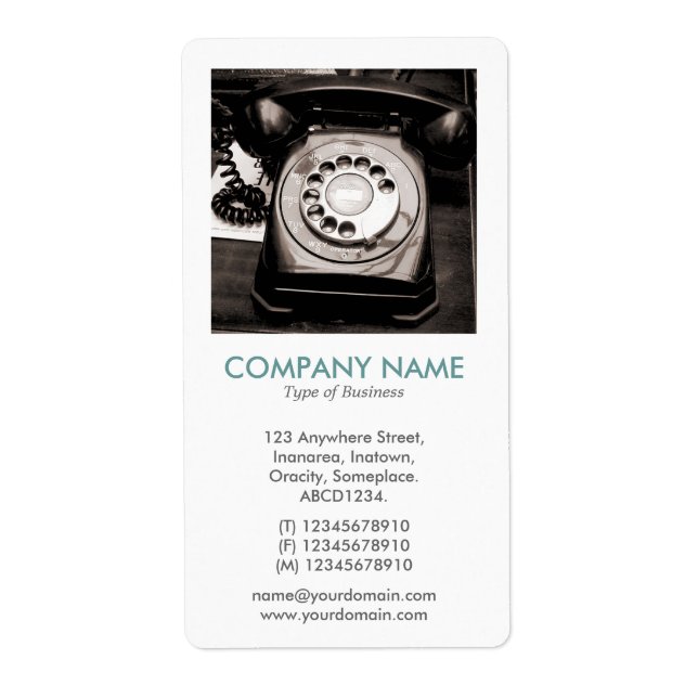 V Square Photo - Old Telephone (Front)