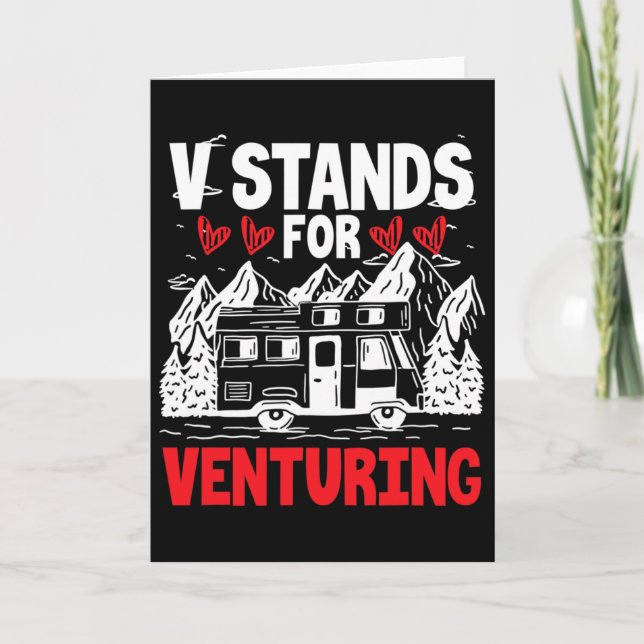V Stands For Venturing  Card (Front)