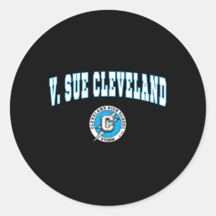 V Sue Cleveland High School Storm C2 Classic Round Sticker
