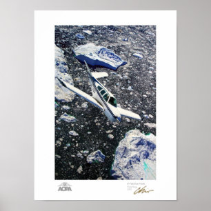 V-Tail Over Fjord Gallery Poster