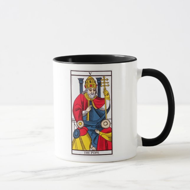 V The Pope, Tarot card Mug (Right)