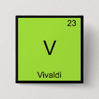 V - Vivaldi Funny Chemistry Element Symbol T-Shirt
