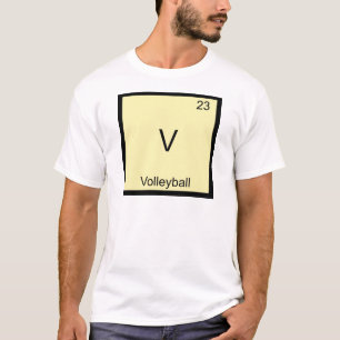V - Volleyball Funny Chemistry Element Symbol Tee