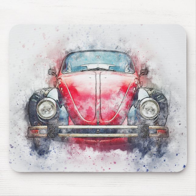 V.W. Beetle Mouse Mat (Front)