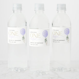 v water bottle label