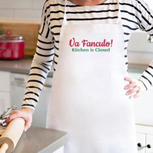 Va Fanculo Kitchen is Closed Funny Italian Joke Standard Apron