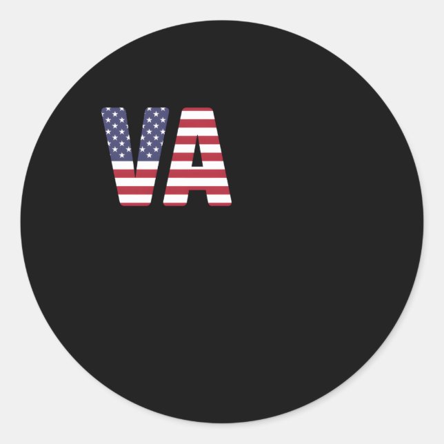 Va Nurse Caring For American'S Heroes Classic Round Sticker (Front)