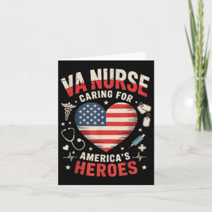Va Nurse For Women Work Patriotic 4th Of July Memo Card