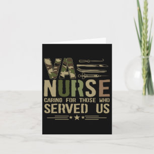 Va Nursing Va Nurse Veterans Nursing Nurse  Card
