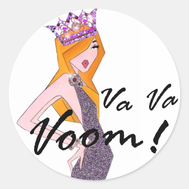 Va Va Voom! Diva Stickers (Front)